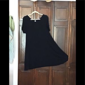Old Navy Black Short sleeve Swing Dress Size L